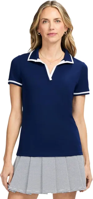 IZOD Women's Polo Shirt Performance Stretch Short Sleeve