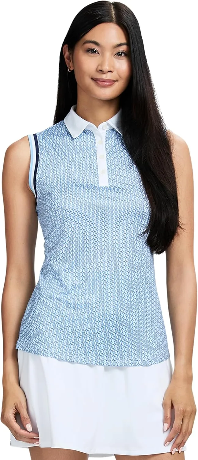 IZOD Women's Shirt Performance Stretch Golf Collared Sleeveless