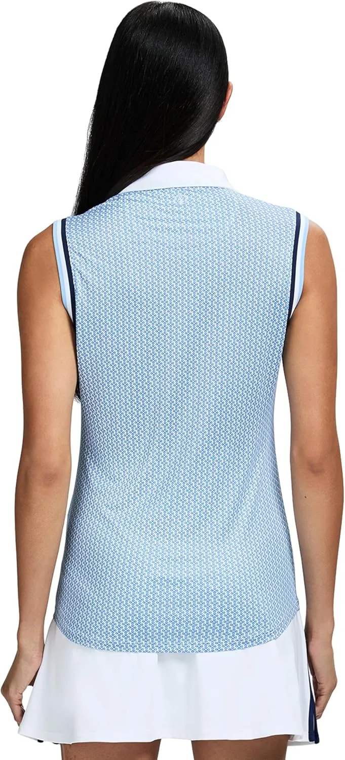 IZOD Women's Shirt Performance Stretch Golf Collared Sleeveless