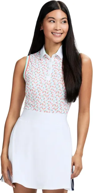 IZOD Women's Shirt Performance Stretch Golf Collared Sleeveless