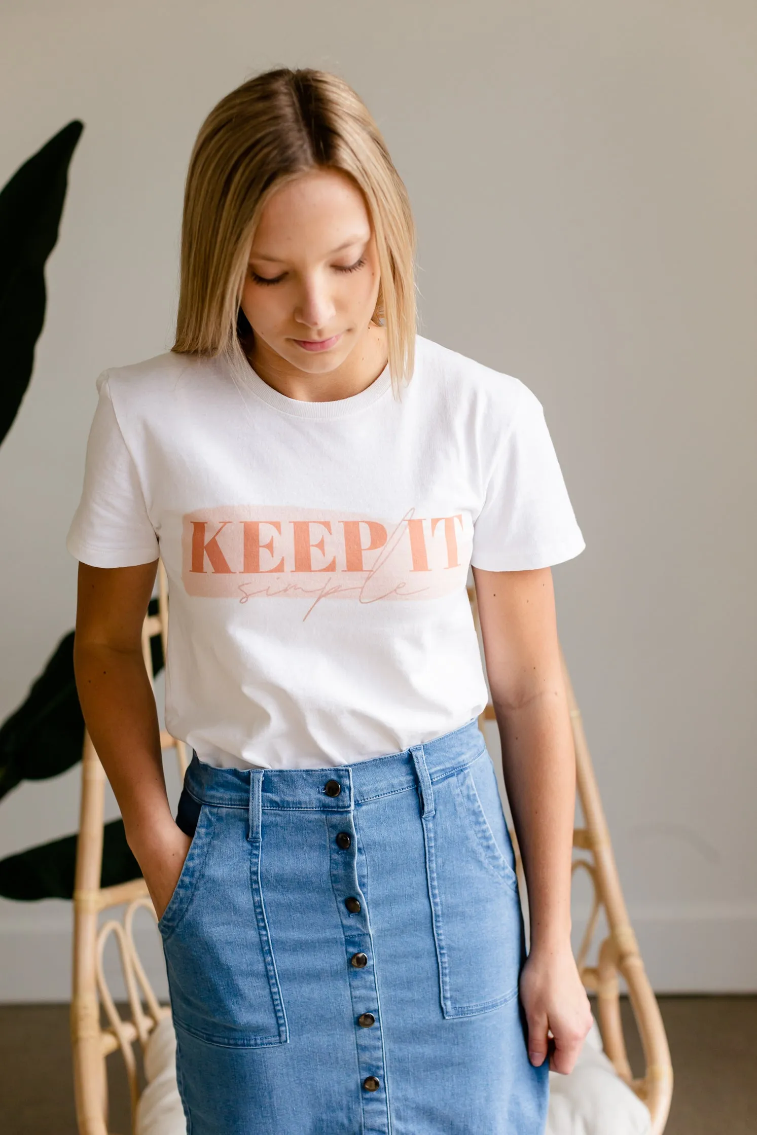 Keep It Simple Graphic Tee - FINAL SALE