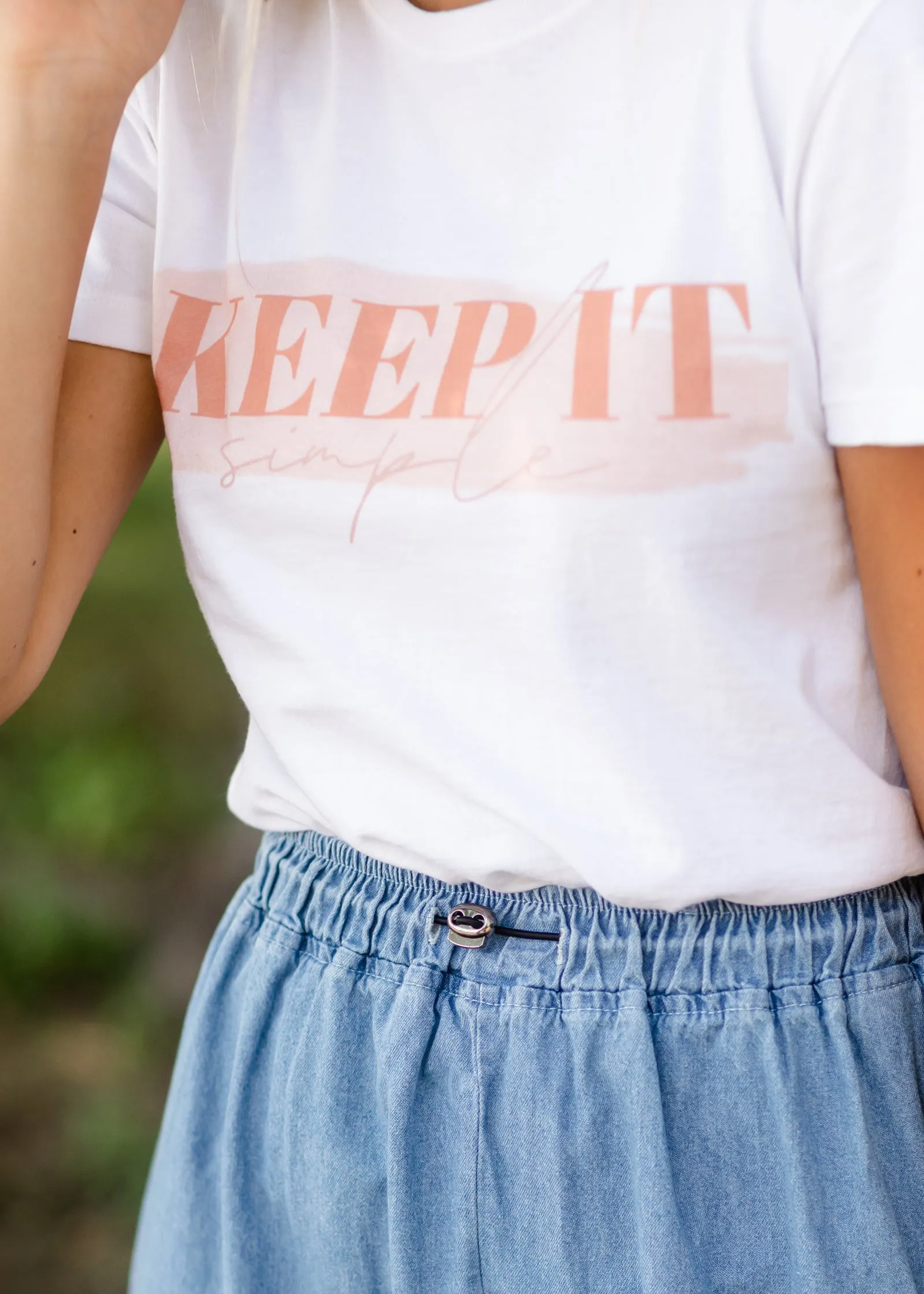 Keep It Simple Graphic Tee - FINAL SALE