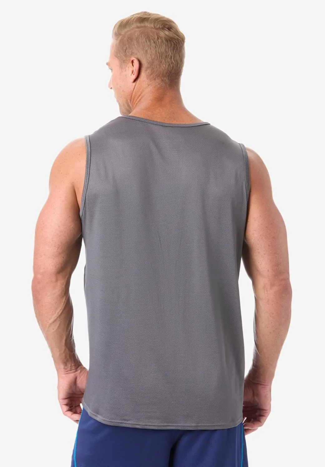 KingSize Men's Big & Tall Performance Tank Undershirt 2-Pack