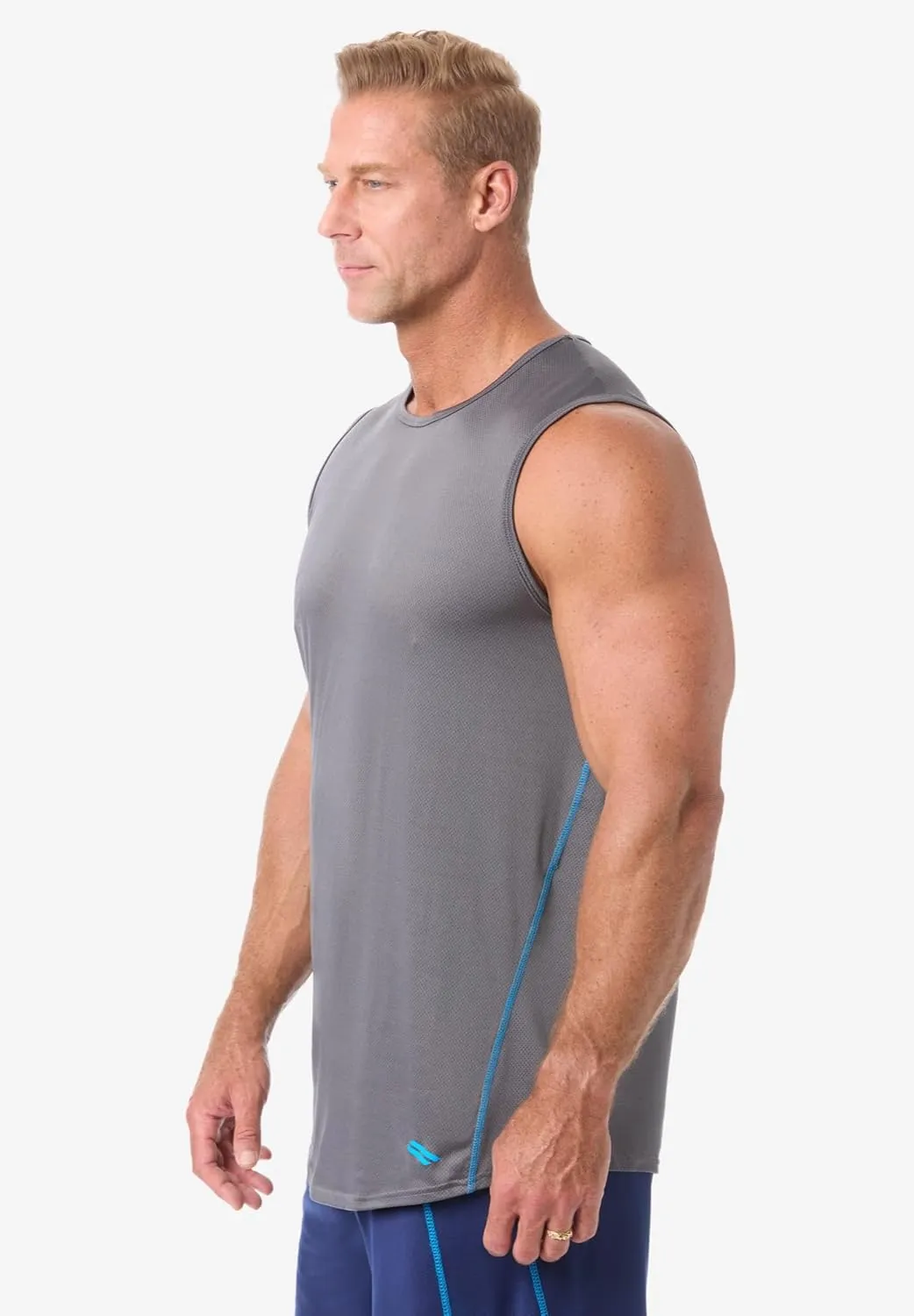 KingSize Men's Big & Tall Performance Tank Undershirt 2-Pack