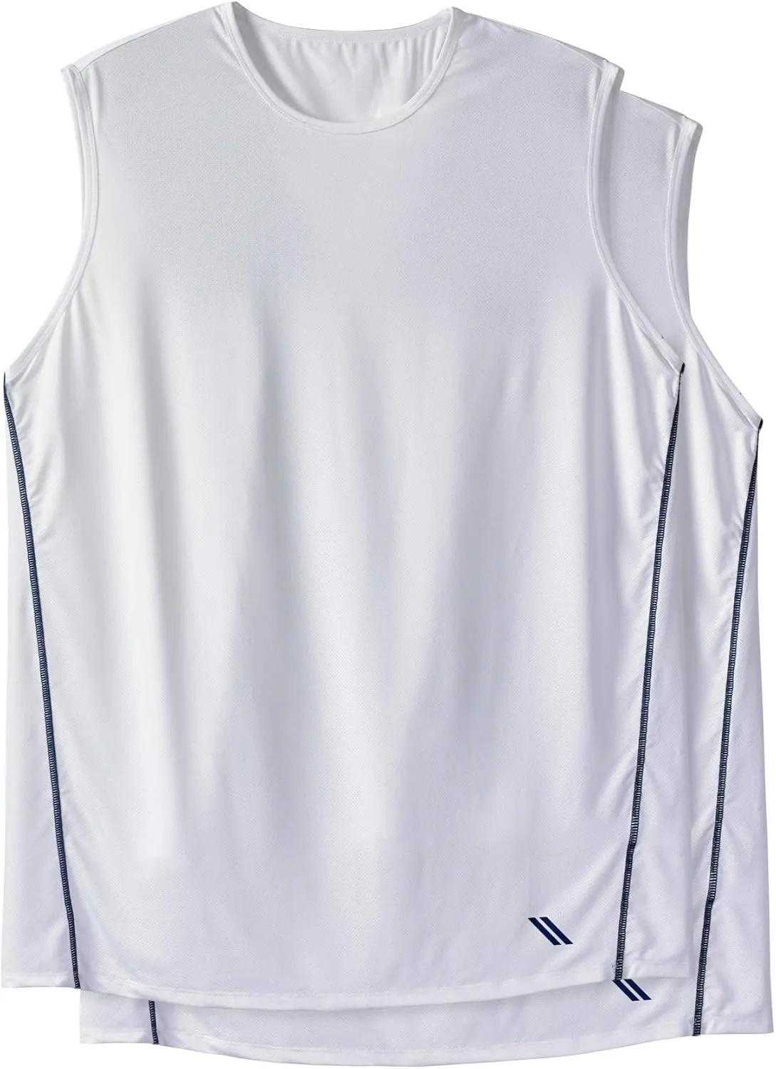 KingSize Men's Big & Tall Performance Tank Undershirt 2-Pack