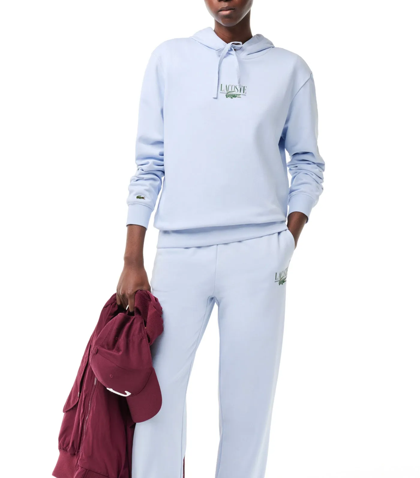 Lacoste Print Jogger Hoodie Phoenix Blue