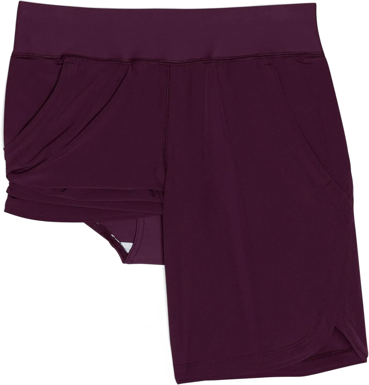 Lands' End Women's 9" Quick Dry Elastic Waist Modest Board Shorts Swim Cover-up Shorts with Panty