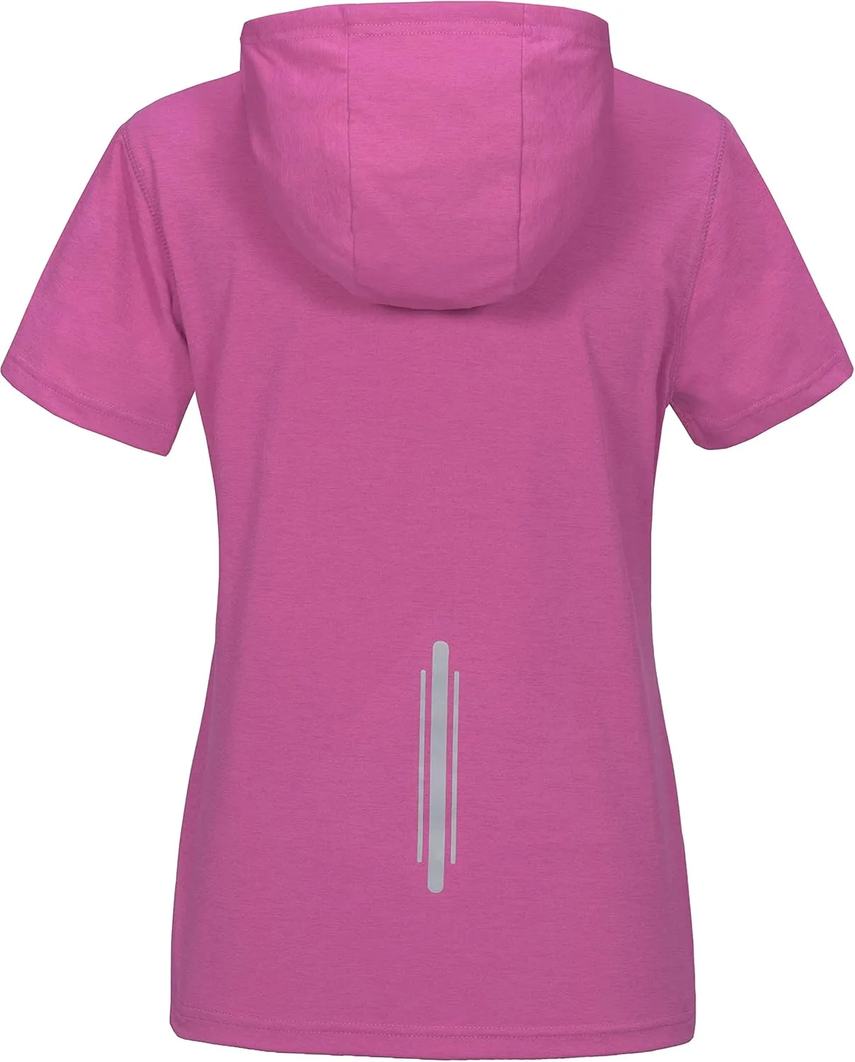 Little Donkey Andy Women's Short Sleeve Quick Dry T-Shirt with Hood Sun Protection Workout Stretch Basic Tops Tee