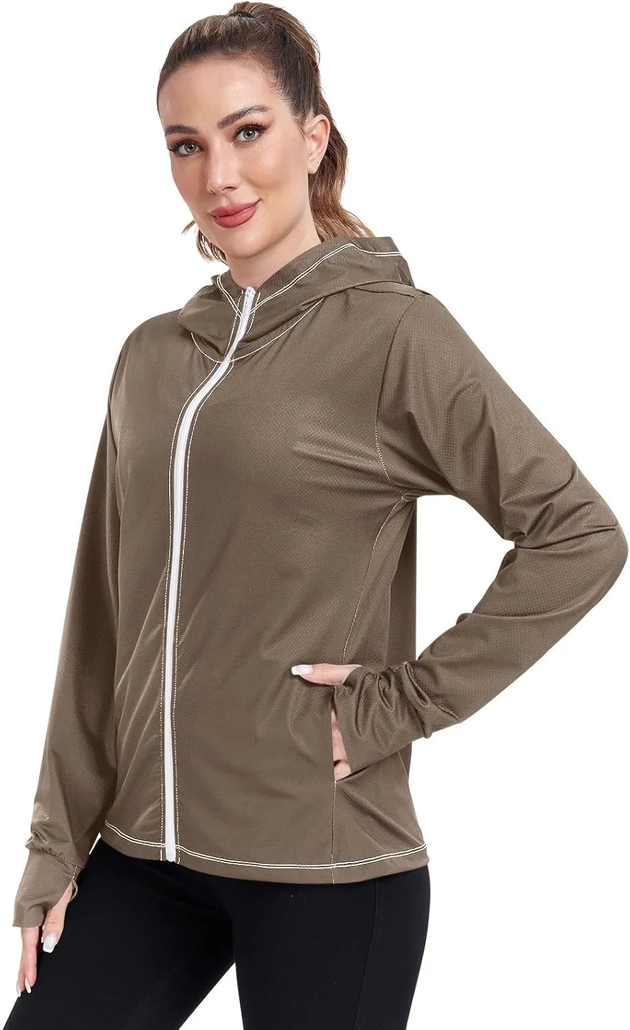 Lotus Womens UPF Hoodie UPF 50  UV Sun Protection Clothing Women's Hoodie Rash Guard