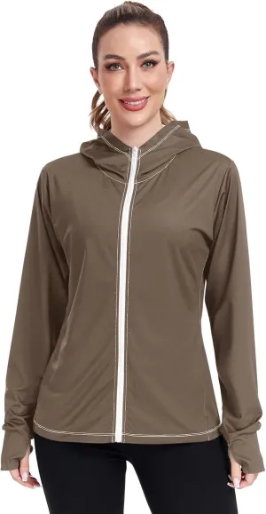 Lotus Womens UPF Hoodie UPF 50  UV Sun Protection Clothing Women's Hoodie Rash Guard