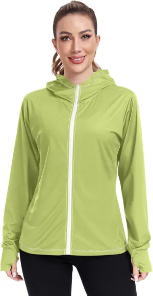 Lotus Womens UPF Hoodie UPF 50  UV Sun Protection Clothing Women's Hoodie Rash Guard