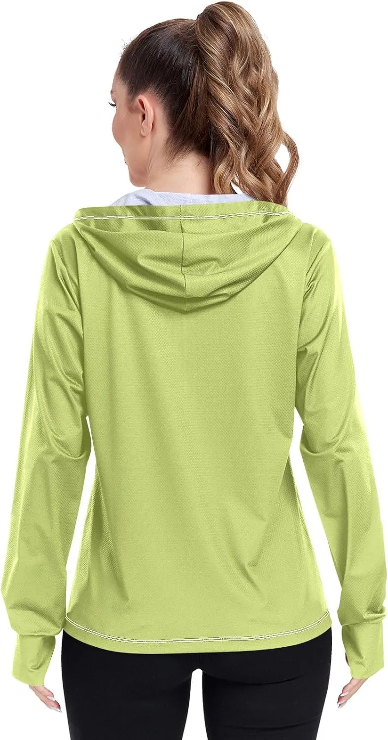 Lotus Womens UPF Hoodie UPF 50  UV Sun Protection Clothing Women's Hoodie Rash Guard