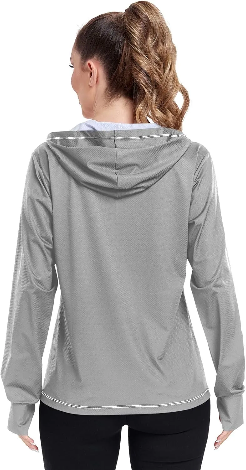 Lotus Womens UPF Hoodie UPF 50  UV Sun Protection Clothing Women's Hoodie Rash Guard