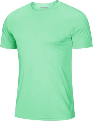 MAGCOMSEN Men's Short Sleeve UPF 50  T-Shirt Quick Dry Rash Guard Athletic Running Swim Top Tee Performance Water Shirts