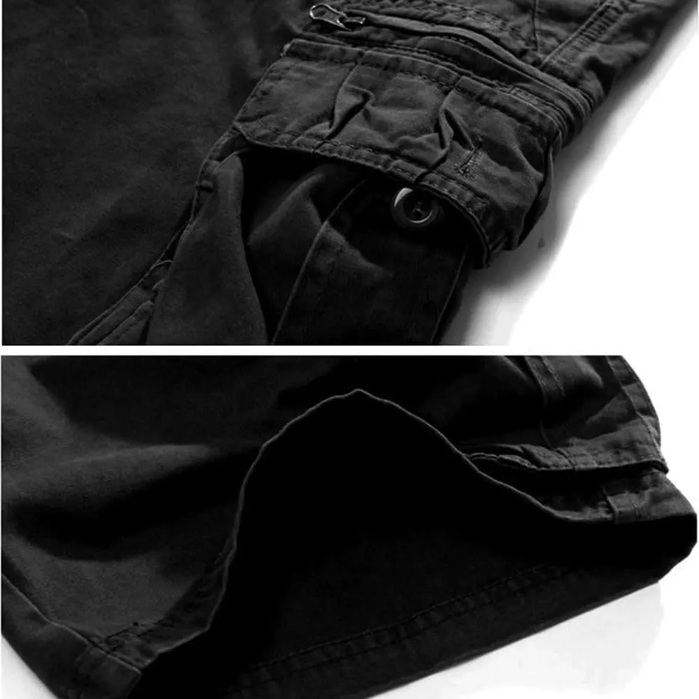 Men's Pants Casual Sports Pants Comfortable Cargo Shorts with Pockets Outdoor Fashion Five-Point Shorts