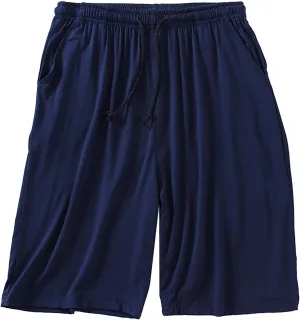 Mens Summer Linen Shorts Elastic Waist Drawstring Classic Cotton Beach Stretch Chino Athletic Shorts with Pockets