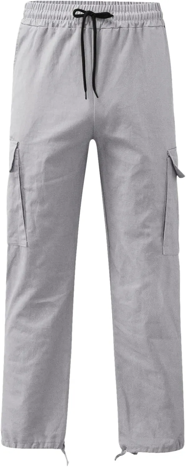 Men's Utility Flex Cargo Pants, Classic-Fit Casual Stretch Work Pants, Water Resistant Lightweight Tactical Hiking Pants