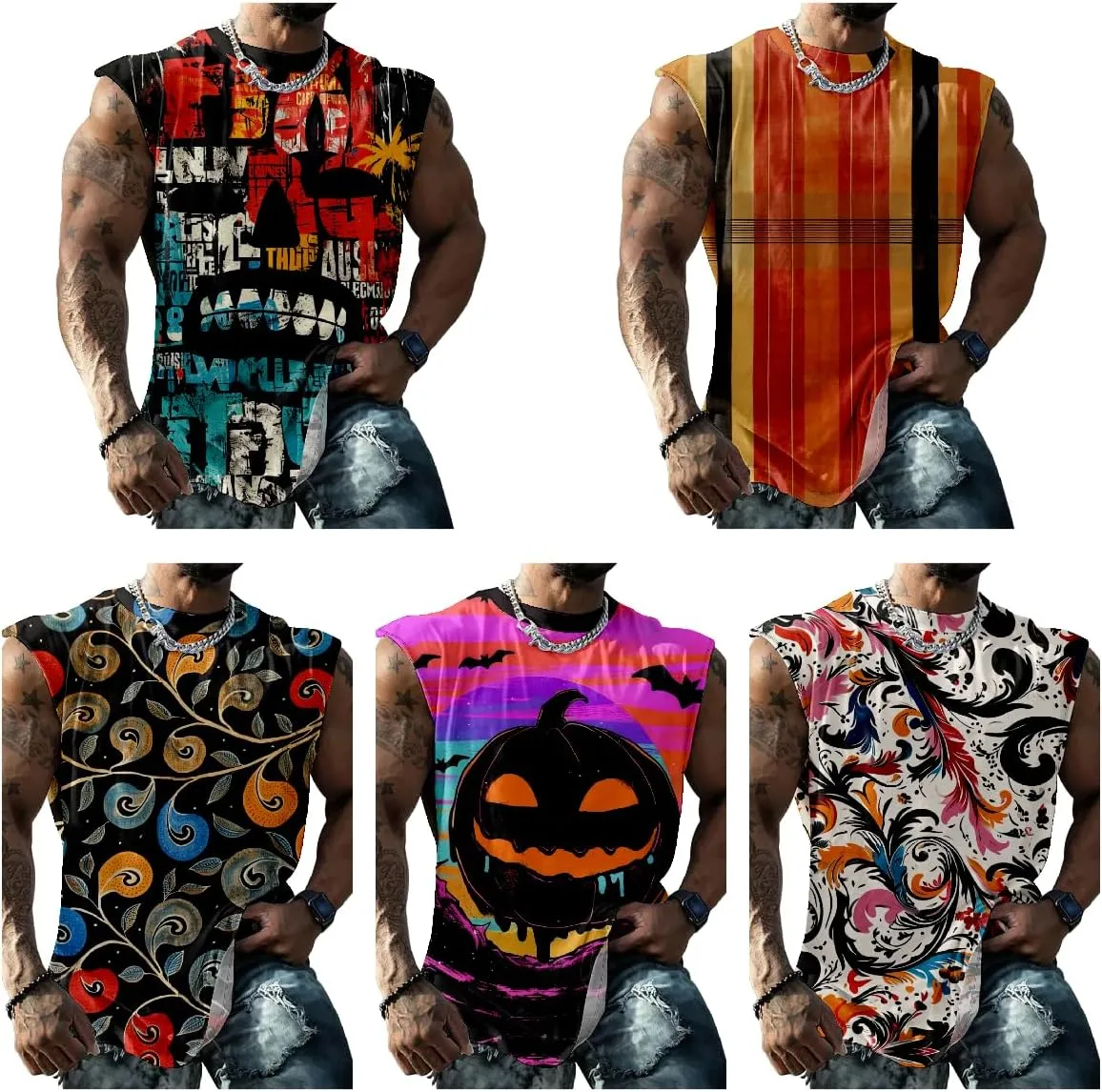 Mexico Gym Shirts Men Graphic Tank Top Mens Sleeveless Quick Dry Cool Crew Neck 3D Design Workout Funny Tee