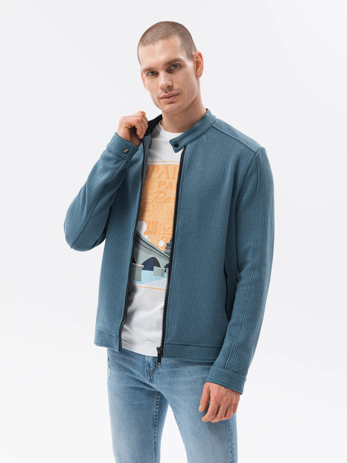 Ombre Fleece Jacketc453-V4 K
