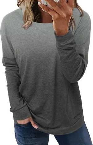 onlypuff Women's Pocket Shirt Graphic Tunic Tops Sweatshirts