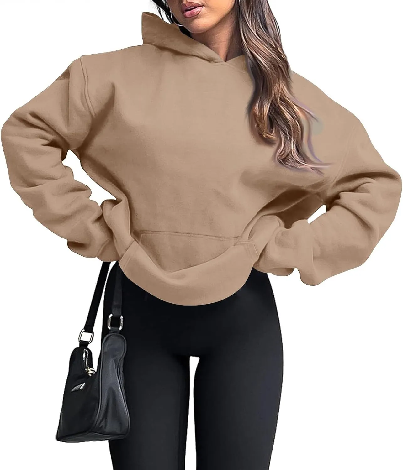 Oversized Hoodies for Women Comfy Fleece Hooded Sweatshirt Long Sleeve Sweater Pullover Hoodie with Pocket Fall Outfits