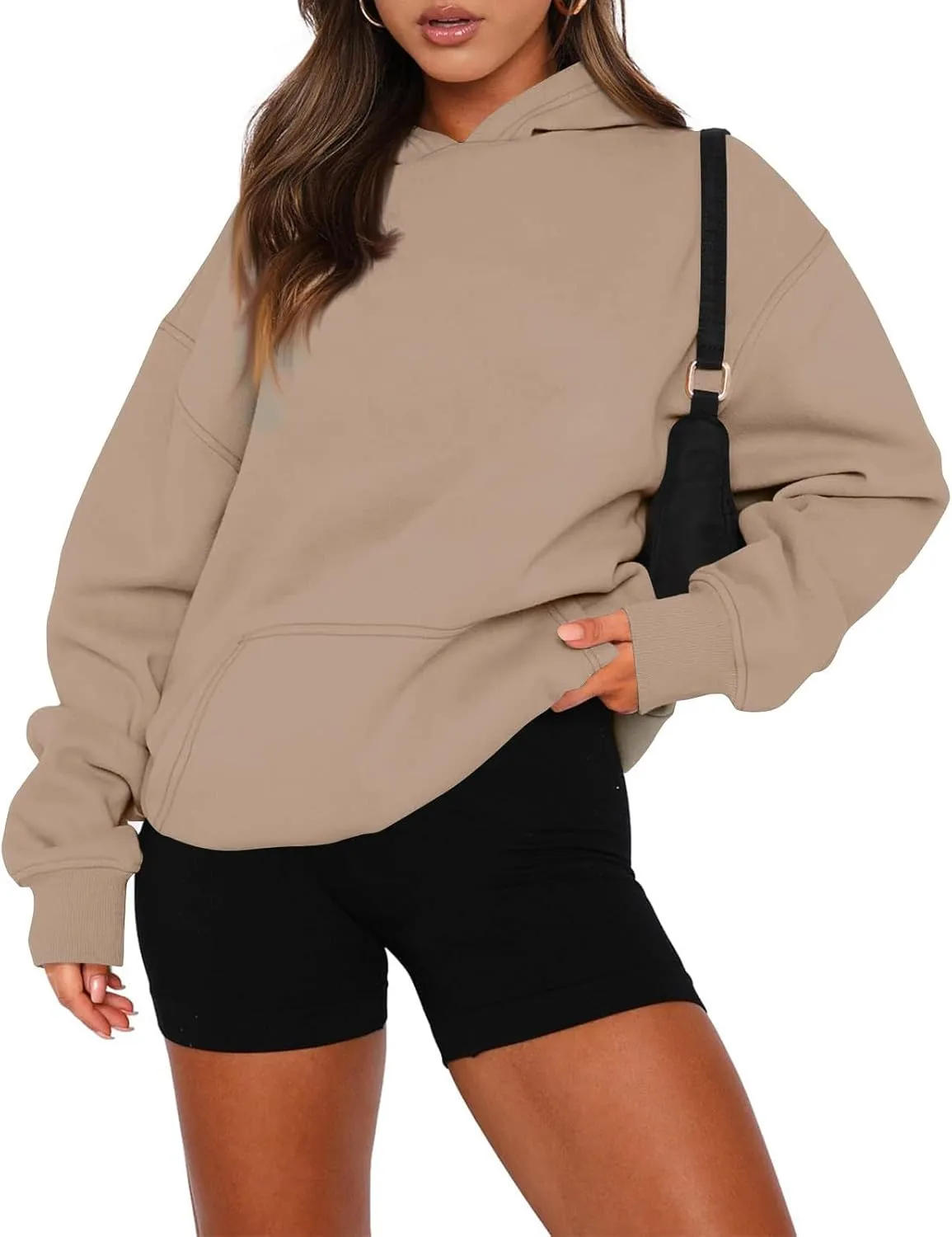 Oversized Hoodies for Women Comfy Fleece Hooded Sweatshirt Long Sleeve Sweater Pullover Hoodie with Pocket Fall Outfits
