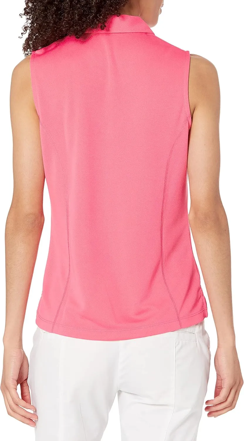 PGA TOUR Women's Airflux Sleeveless Golf Polo Shirt