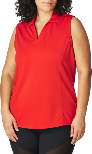 PGA TOUR Women's Airflux Sleeveless Golf Polo Shirt