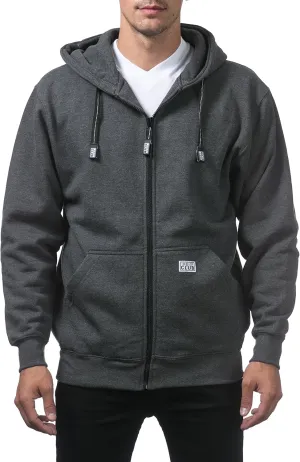 Pro Club Men's Heavyweight Full Zip Fleece Hoodie
