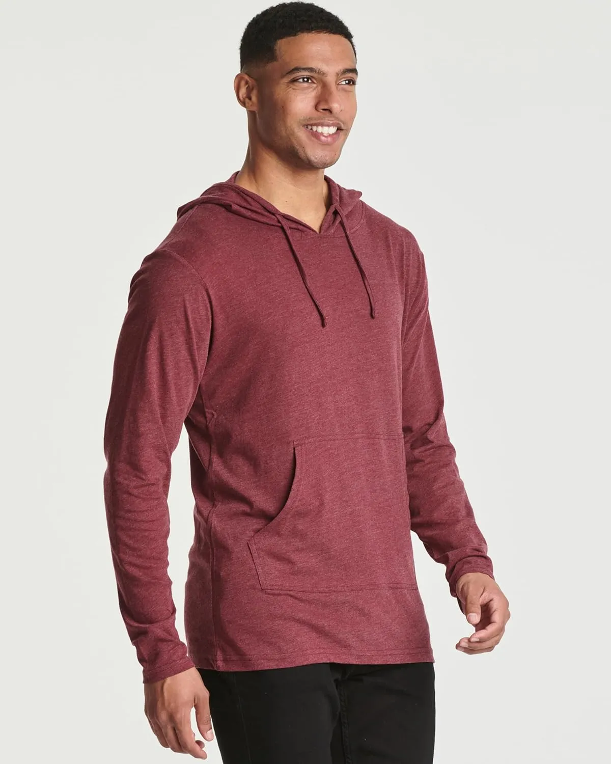 Real Essentials 3 Pack: Men's Cotton Lightweight Casual Pullover Drawstring Hoodie With Pocket (Available In Big & Tall)