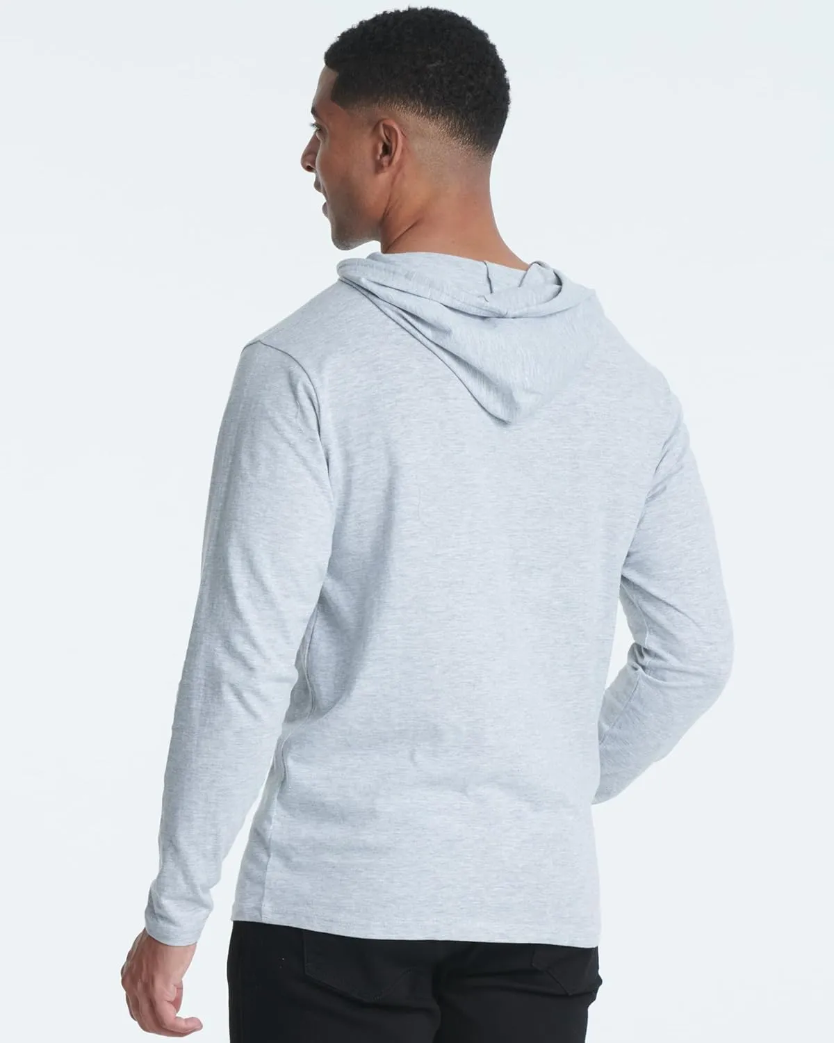 Real Essentials 3 Pack: Men's Cotton Lightweight Casual Pullover Drawstring Hoodie With Pocket (Available In Big & Tall)