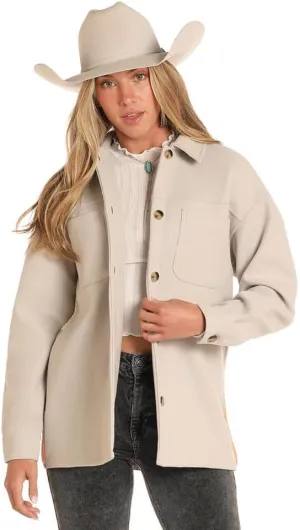 Rock & Roll Denim Women's Aztec Knit Shirt Jacket