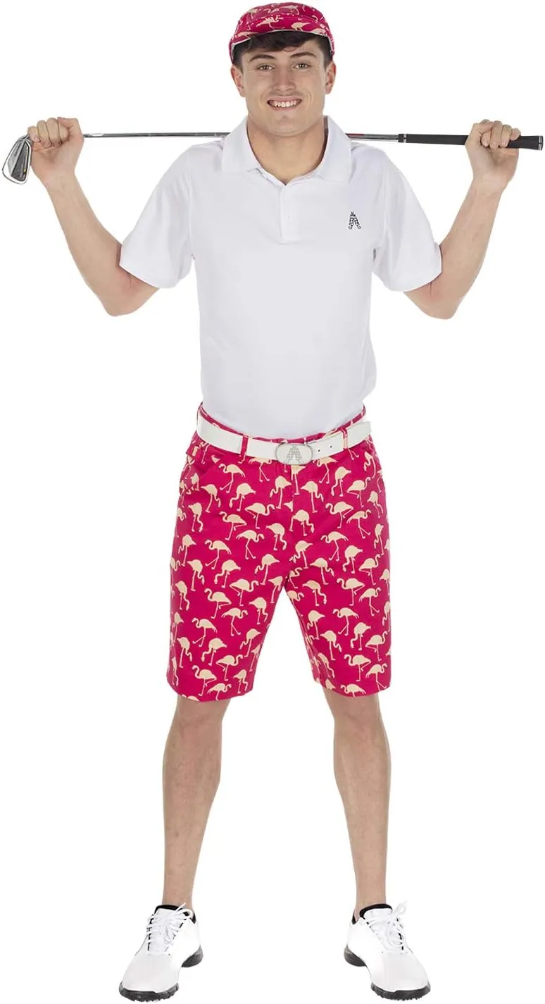 Royal & Awesome Mens Golf Shorts, Crazy Golf Shorts For Men, Plaid Shorts Men - Golf Tool Included