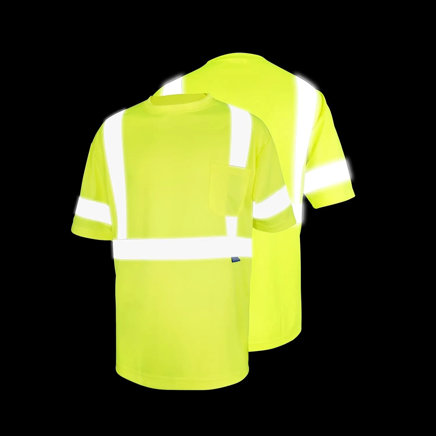 Safety Shirt short Sleeve High Visibility Reflective Breathable T Shirt for Work Warehouse Construction Class 3