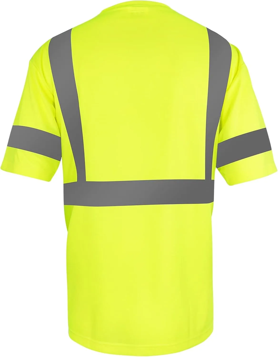 Safety Shirt short Sleeve High Visibility Reflective Breathable T Shirt for Work Warehouse Construction Class 3