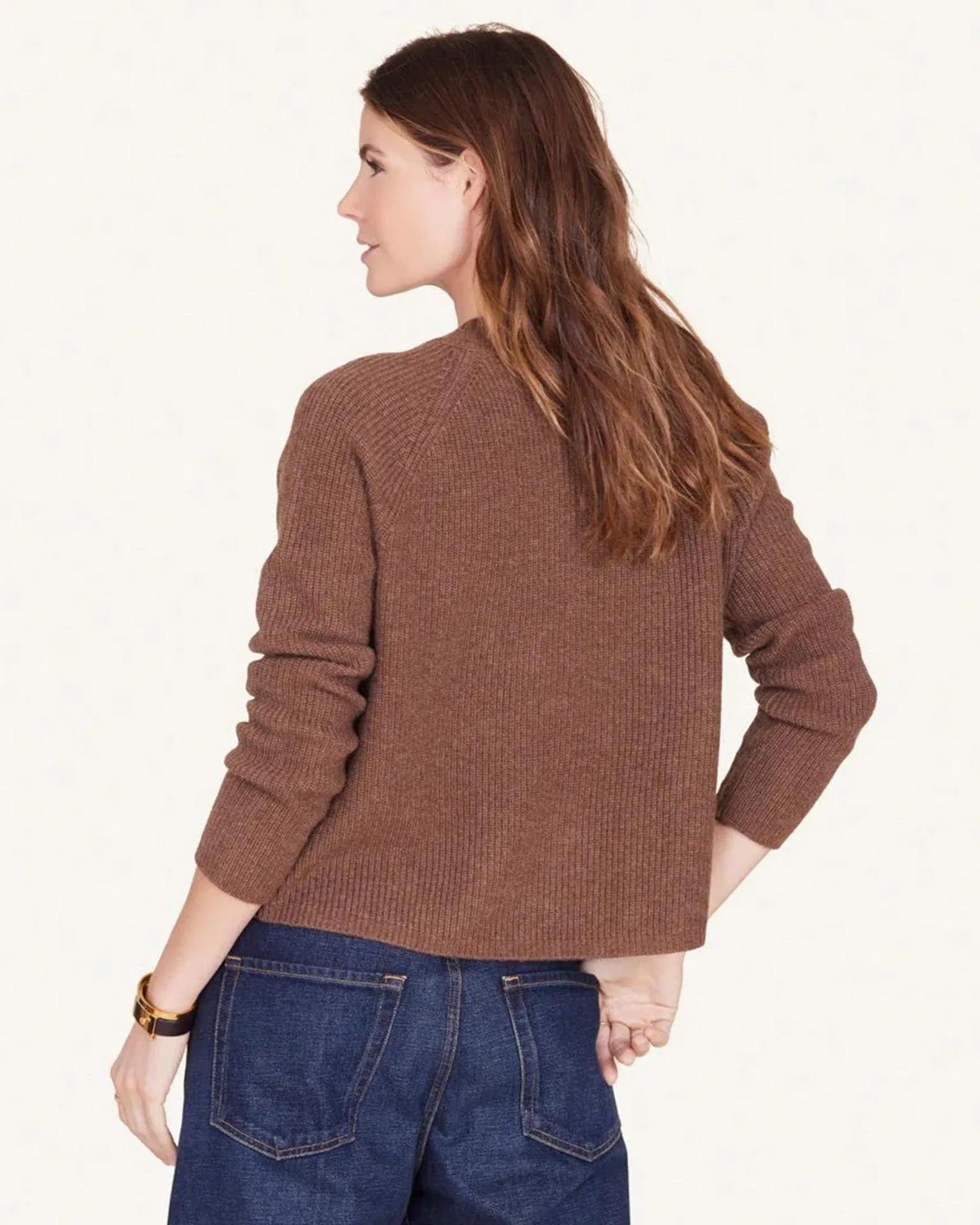 Sawyer Fisherman V Neck in Cocoa