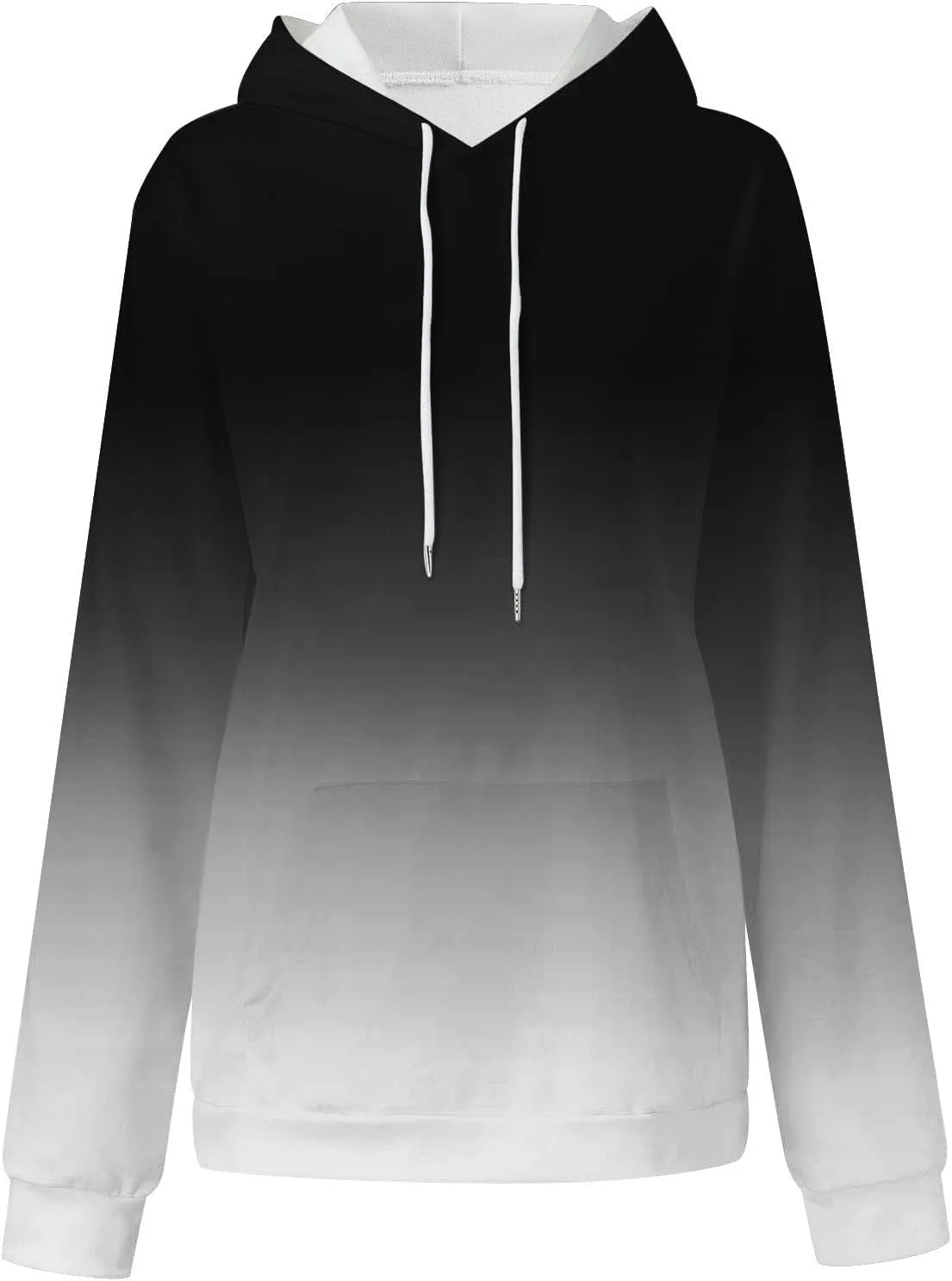 SHAOBGE Oversized Sweatshirt For Women Fall Fashion Long Sleeve Gradient Pullover Casual Loose Graphic Hoodies Y2K Tops