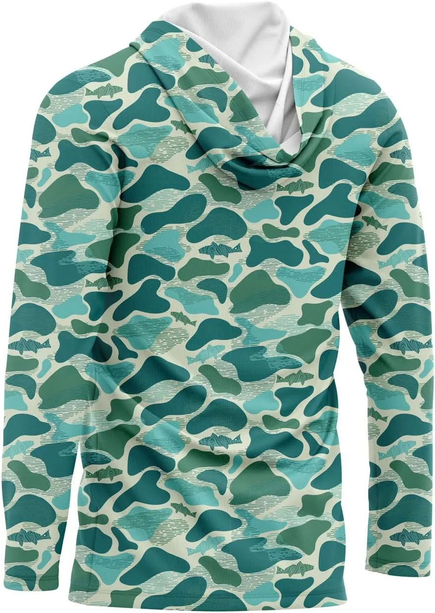 Southern Fin Apparel Performance Fishing Hoodie Shirt for Men Women UPF UV 50  Lightweight With Hood