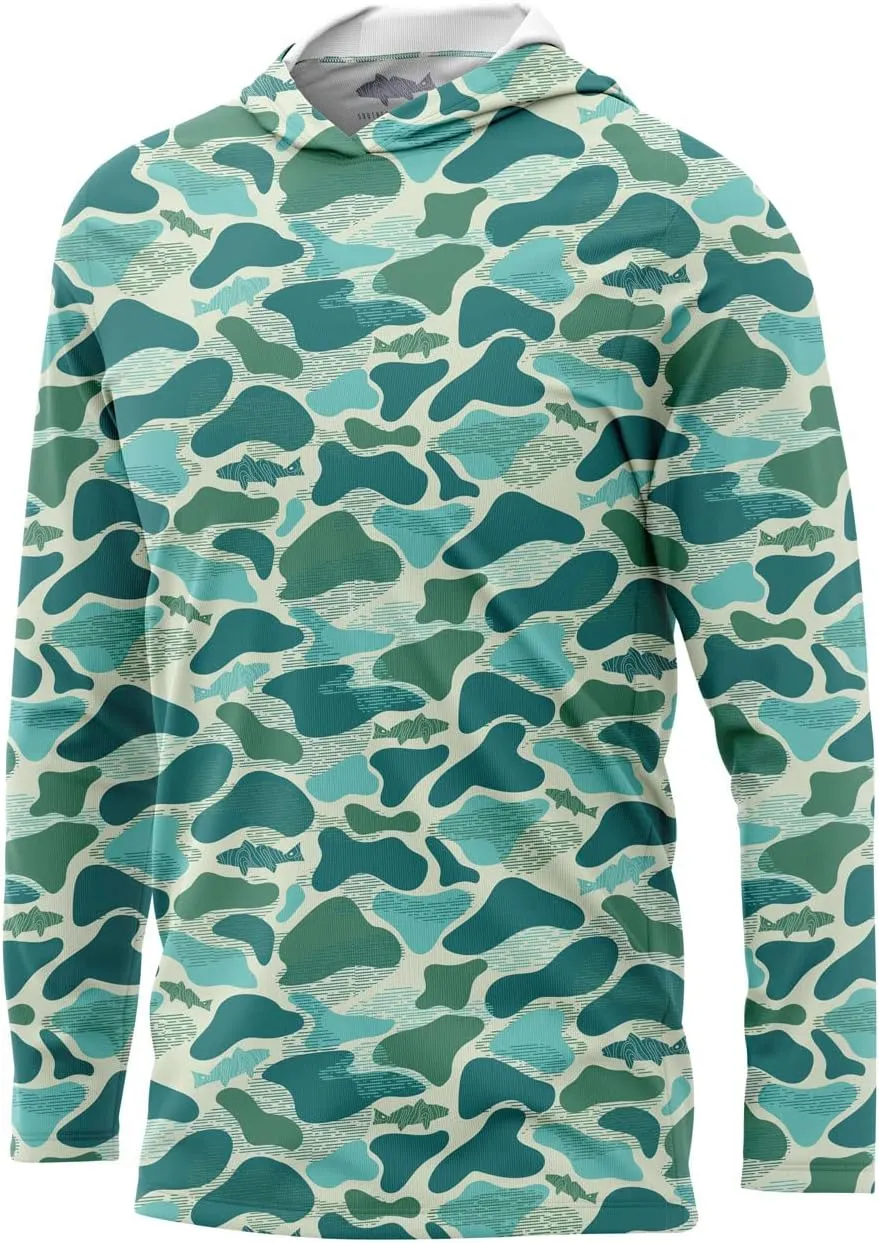 Southern Fin Apparel Performance Fishing Hoodie Shirt for Men Women UPF UV 50  Lightweight With Hood