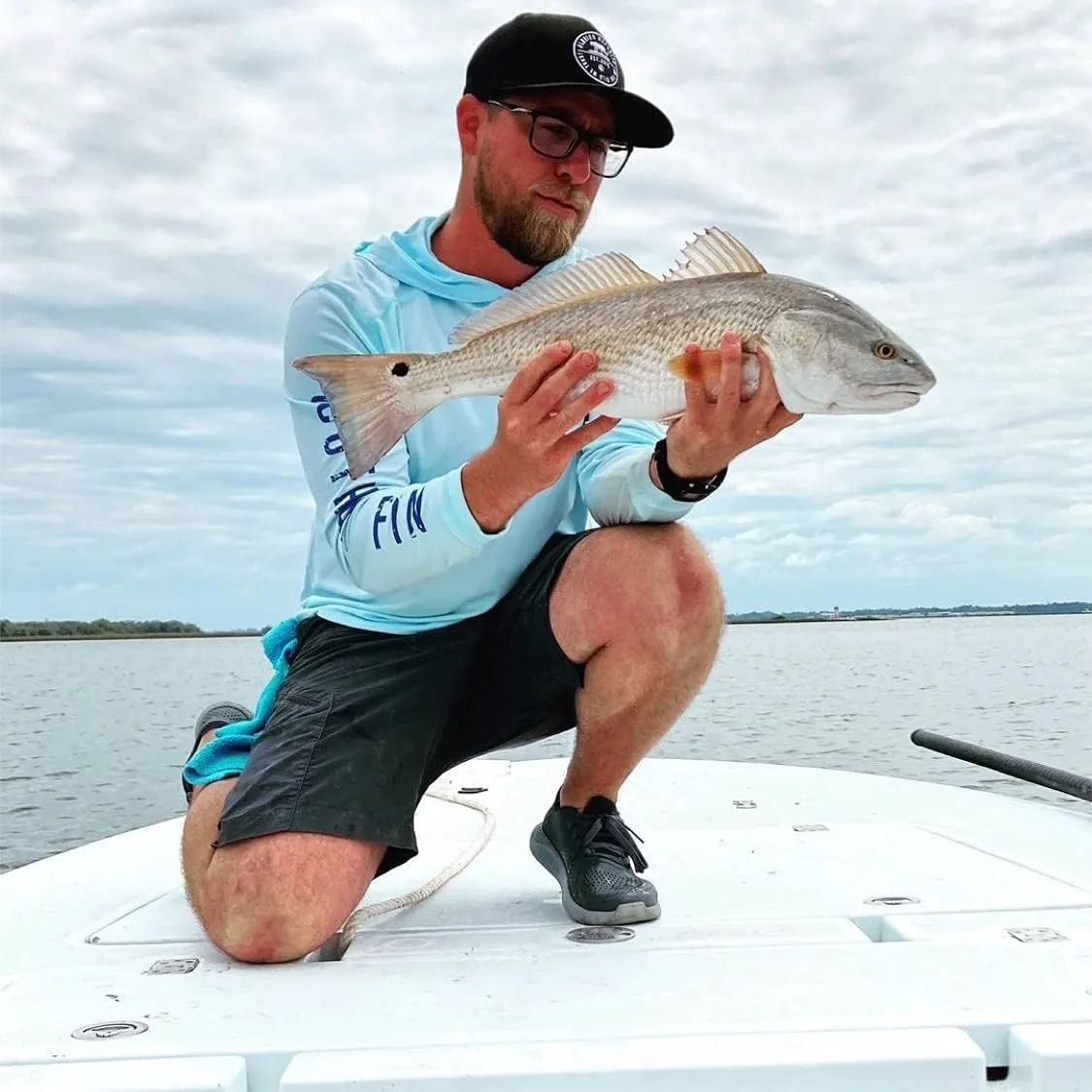 Southern Fin Apparel Performance Fishing Hoodie Shirt for Men Women UPF UV 50  Lightweight With Hood