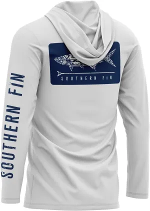 Southern Fin Apparel Performance Fishing Hoodie Shirt for Men Women UPF UV 50  Lightweight With Hood