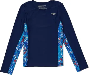 Speedo Girl's Uv Swim Shirt Long Sleeve Rashguard