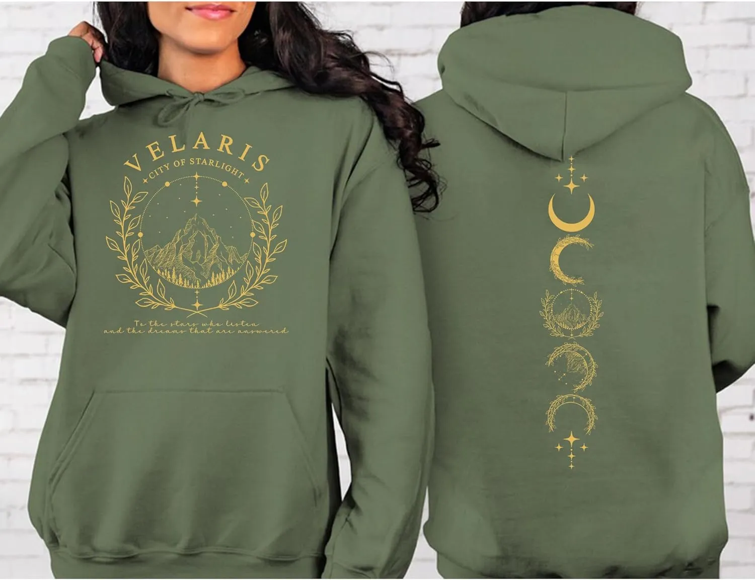 SPYRAMID Velaris City of Starlight Hoodie - The Night Court, ACOTAR, Velaris Sweatshirt