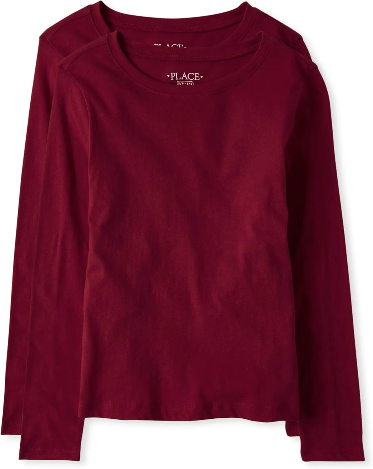 The Children's Place girls Long Sleeve Basic Layering T shirt 2 Pack