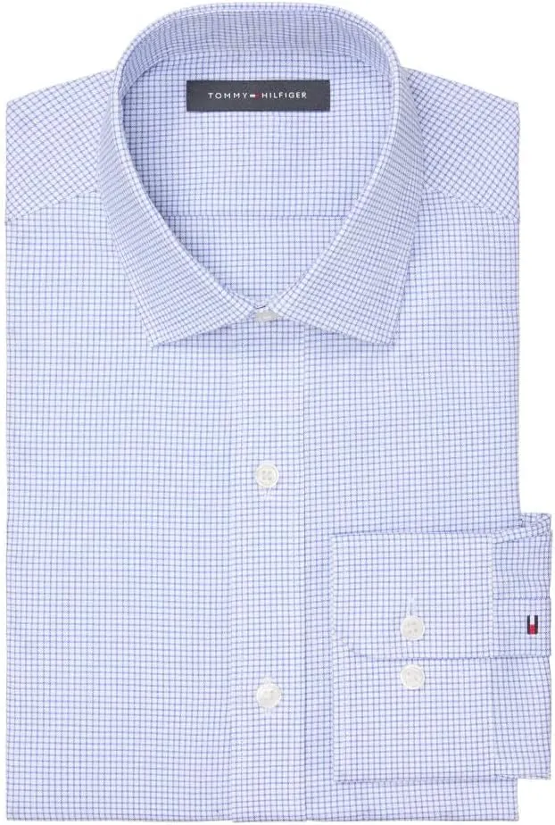 Tommy Hilfiger Men's Dress Shirt Regular Fit Essentials
