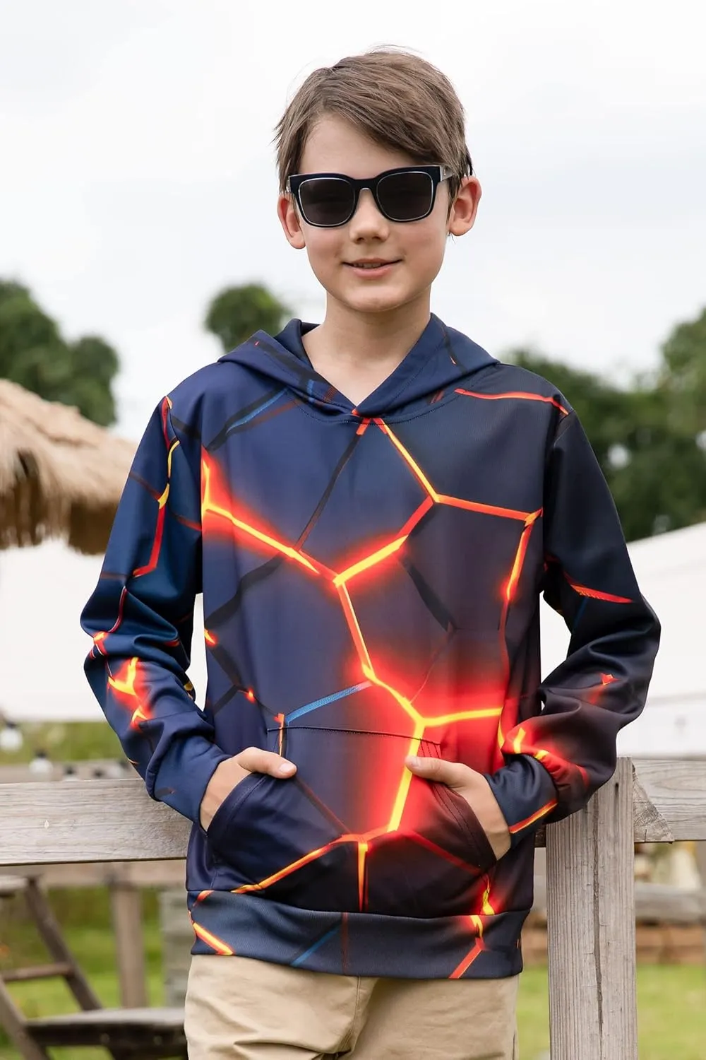 UNICOMIDEA Kids Hoodies Pullover 3D Sweatshirt Jumpers Tops for Boys Girls 6-16 Years Old