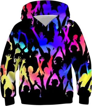 UNICOMIDEA Kids Hoodies Pullover 3D Sweatshirt Jumpers Tops for Boys Girls 6-16 Years Old