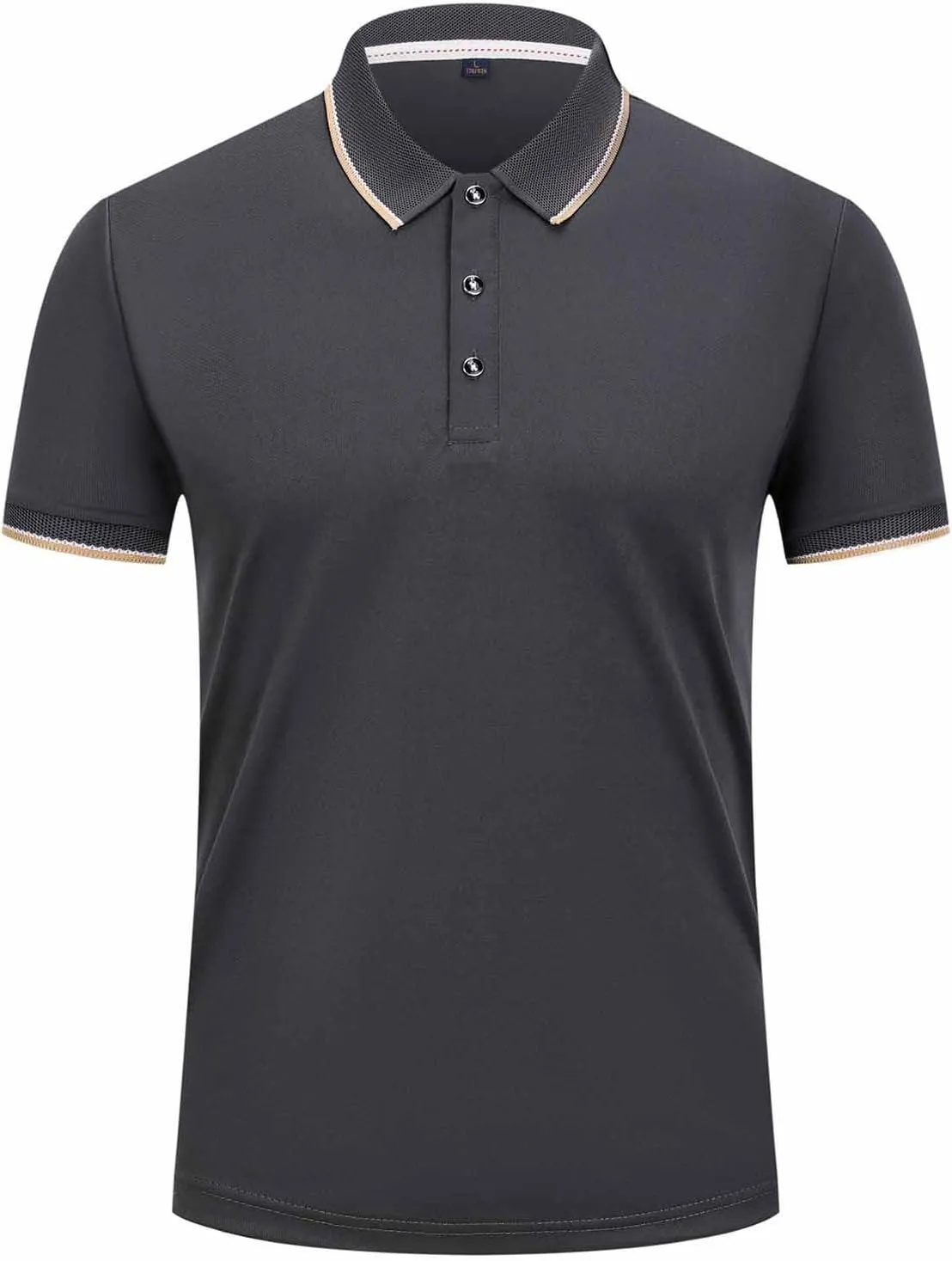 Unisex Polo Shirts Moisture Wicking Quick-Dry Short Sleeve 3 Buttons Solid Golf Shirt Casual Premium Summer Workout Tee Tops
