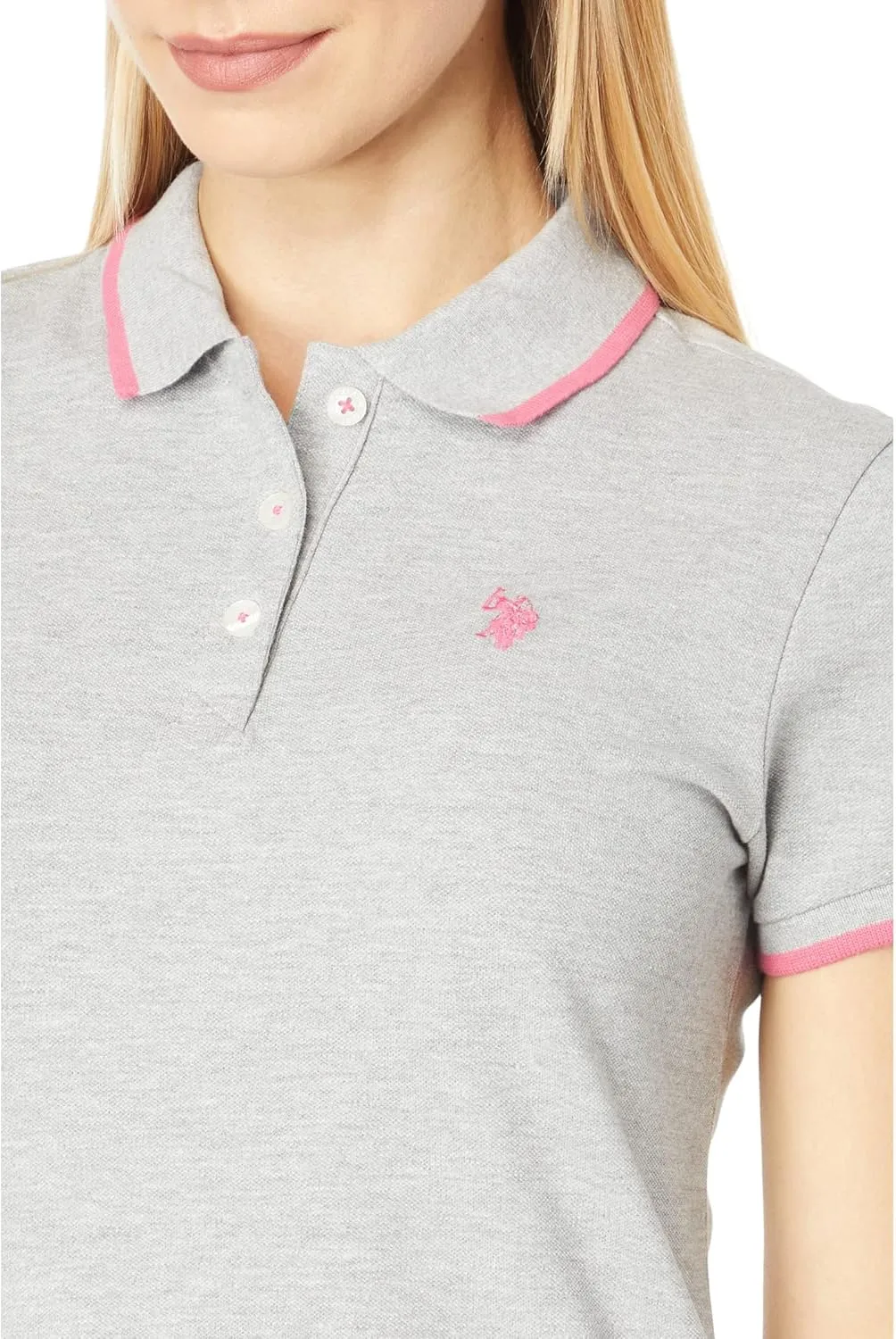 U.S. Polo Assn. Women's Classic Stretch Pique Polo Shirt