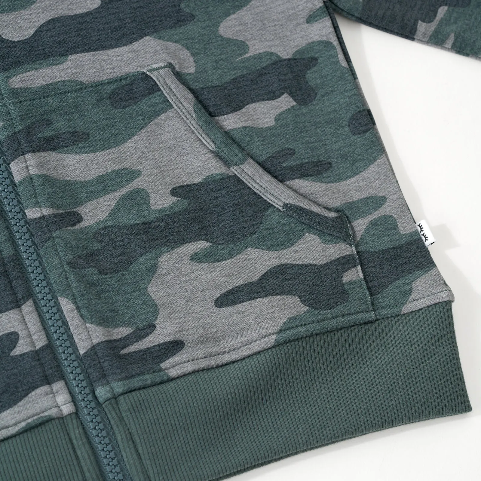 Vintage Camo Zip Hoodie